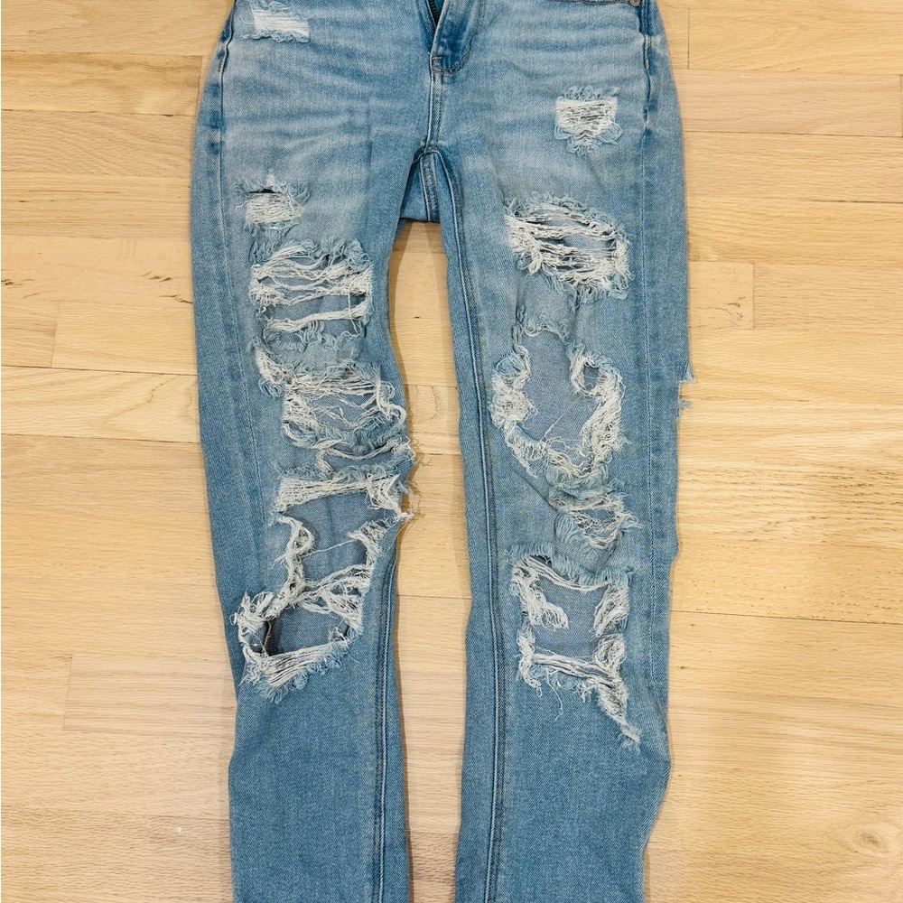 American Eagle Ripped Mom Jeans